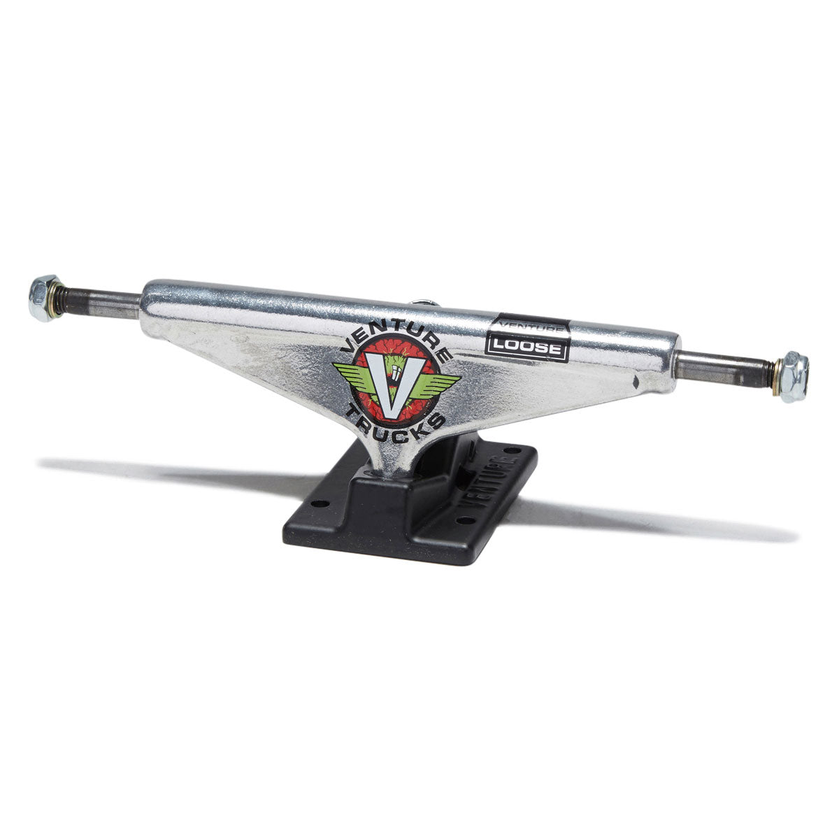 Venture Team Bloodshot Loose Editions Skateboard Trucks - Polished/Black - 5.8 image 1