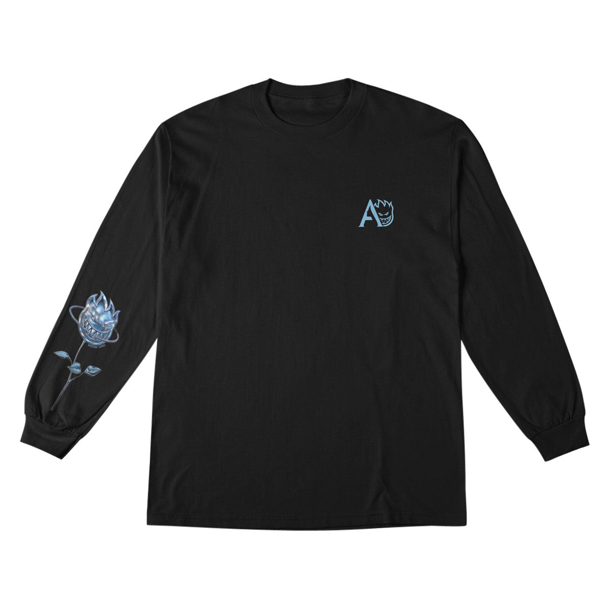 Spitfire x April Bighead Rose Long Sleeve T-Shirt - Black image 1