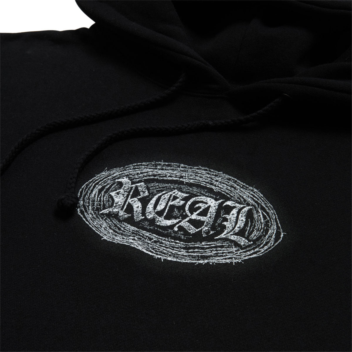 Real Barbed Oval Hoodie - Black image 2