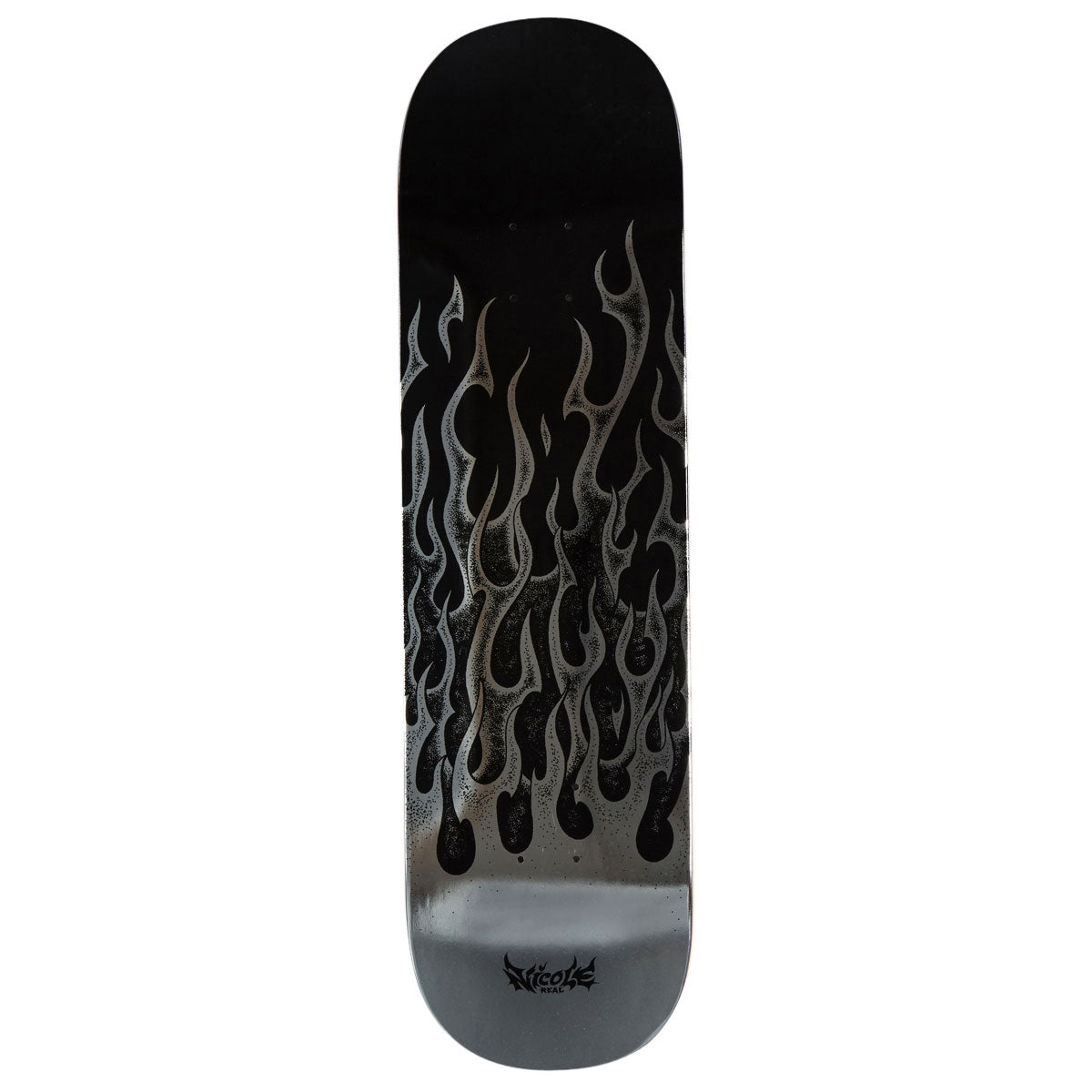 Real Nicole Flames Redux Twin Nose Skateboard Deck - Silver - 8.50