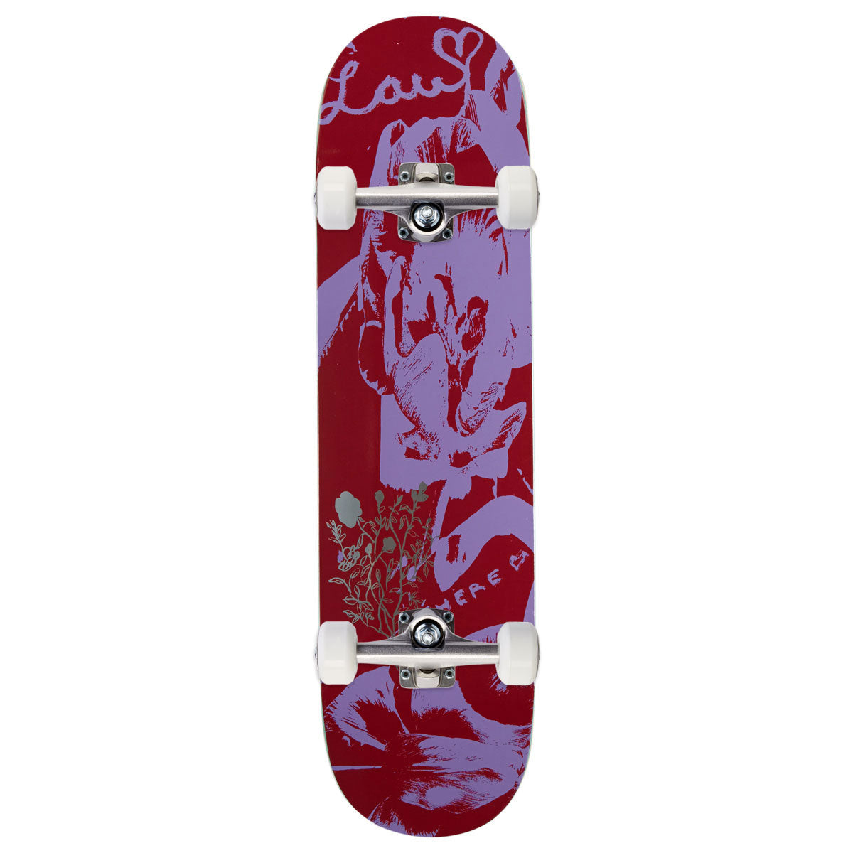 There Lau Willems Bloom Full Skateboard Complete - Maroon/Lavender - 8.25