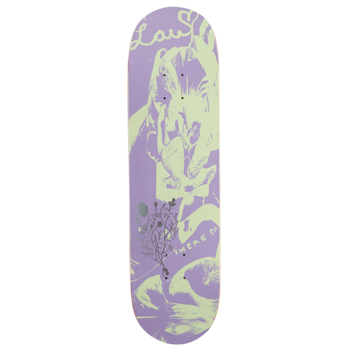 There Lau Willems Bloom Skateboard Deck - Lavender/Glow - 8.50