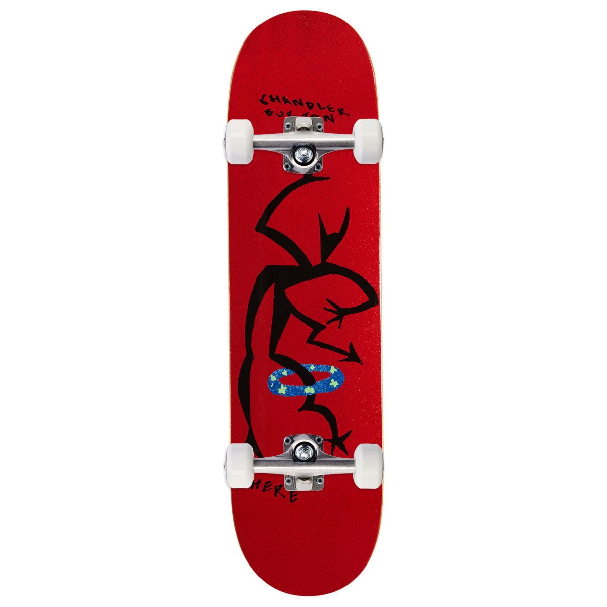 There Chandler Ballet True Fit Skateboard Complete - Red - 8.06