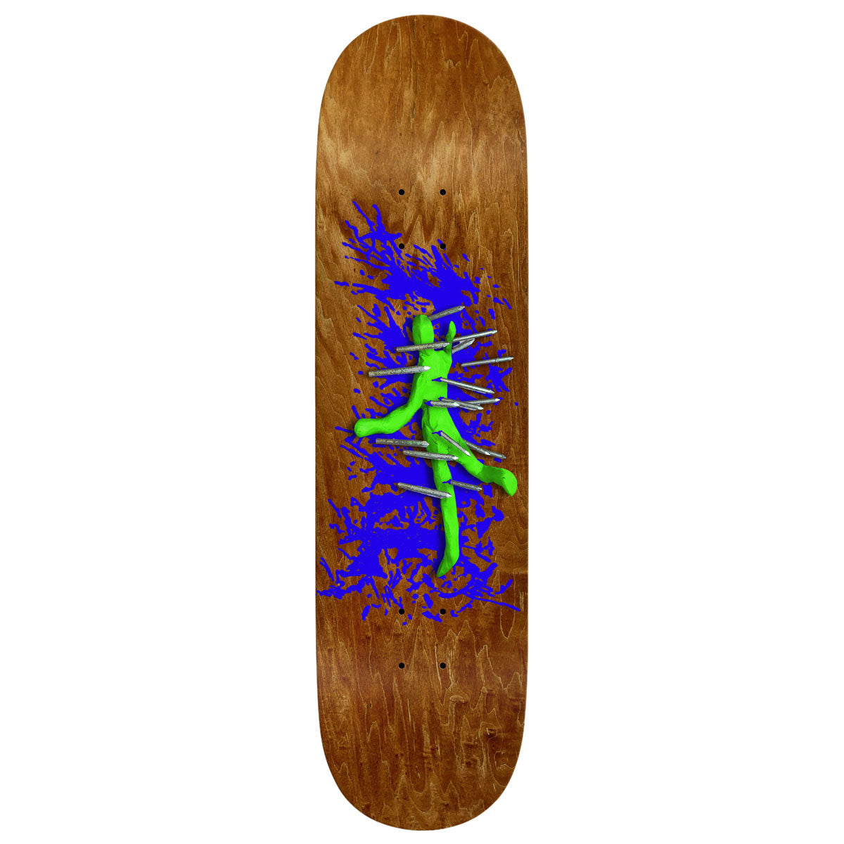 There Team Spikes DSW Skateboard Deck - Brown - 8.25