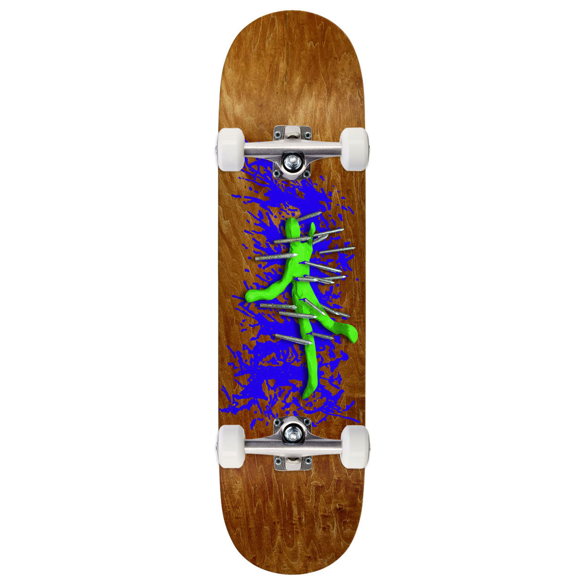 There Team Spikes DSW Skateboard Complete - Brown - 8.25