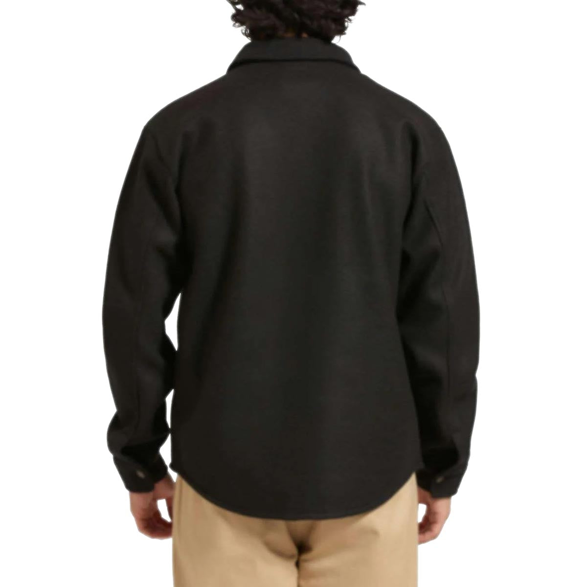 Brixton Bowery Long Sleeve Arctic Stretch Fleece Shirt - Black image 2