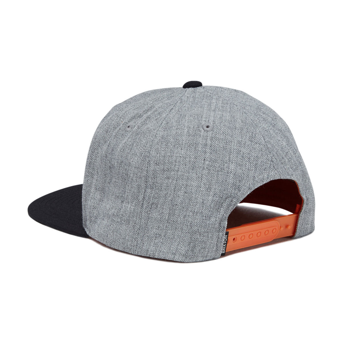 Brixton Oath III Snapback Hat - Heather Grey/Black II image 2