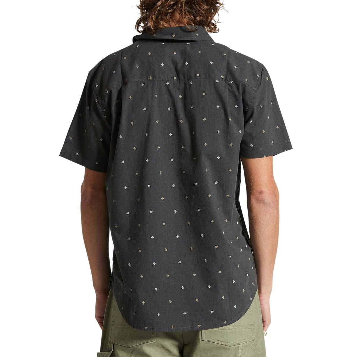 Brixton Charter Print Shirt - Washed Black Pyramid image 2