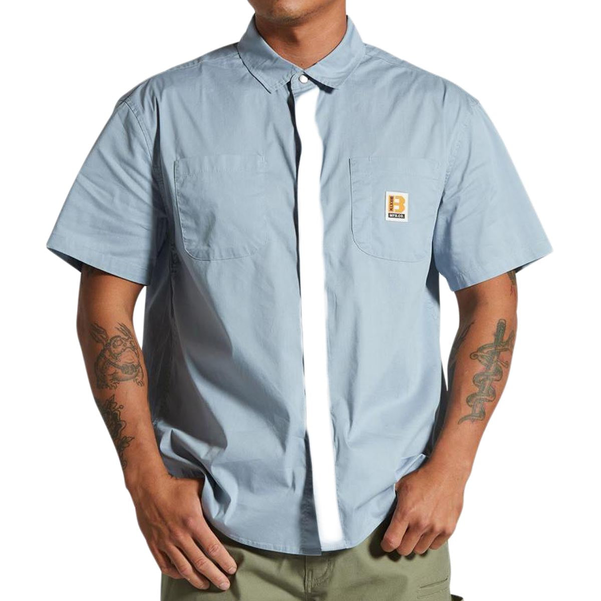 Brixton Builders Mechanic Shirt - Dusty Blue image 1