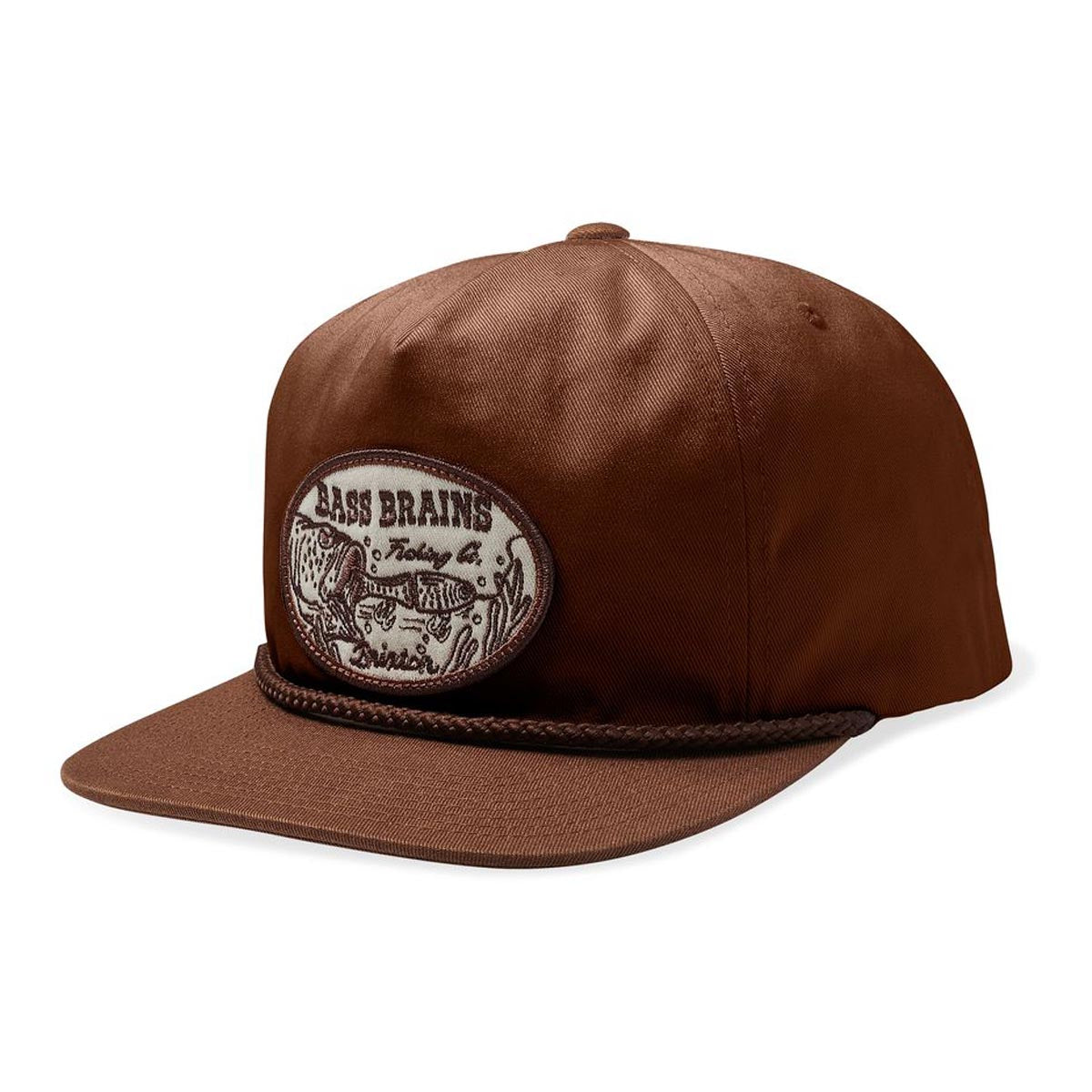 Brixton Bass Brains Swim Hp Snapback Hat - Brown image 1