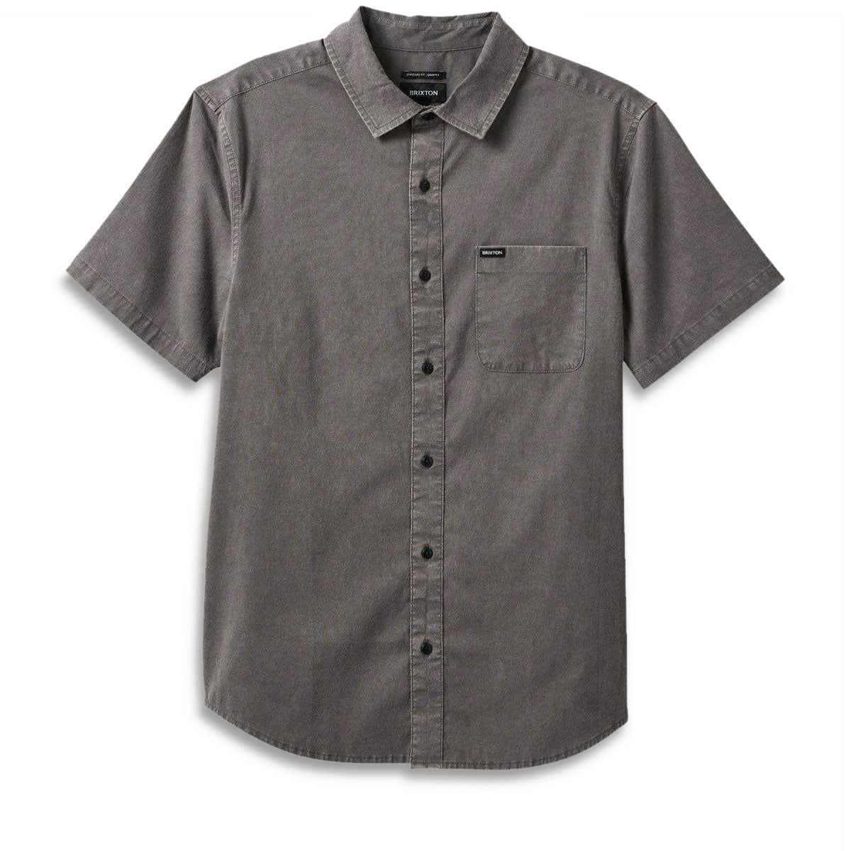 Brixton Charter Sol Wash Woven Shirt - Charcoal Sol Wash image 3