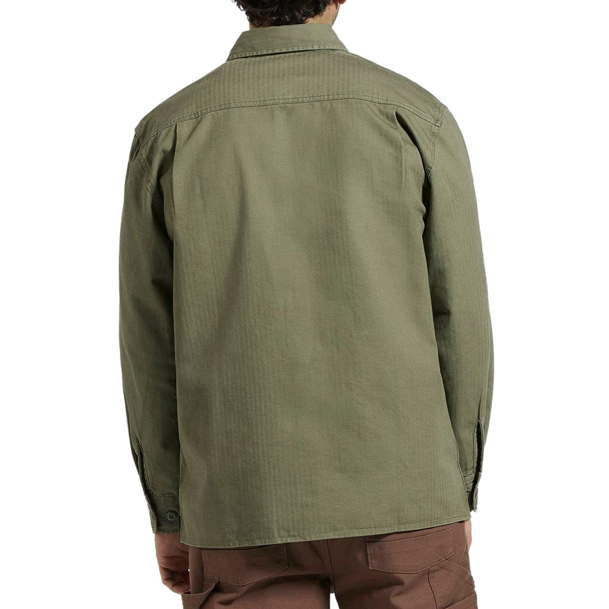 Brixton Selden Over Shirt - Olive Surplus Worn Wash image 2