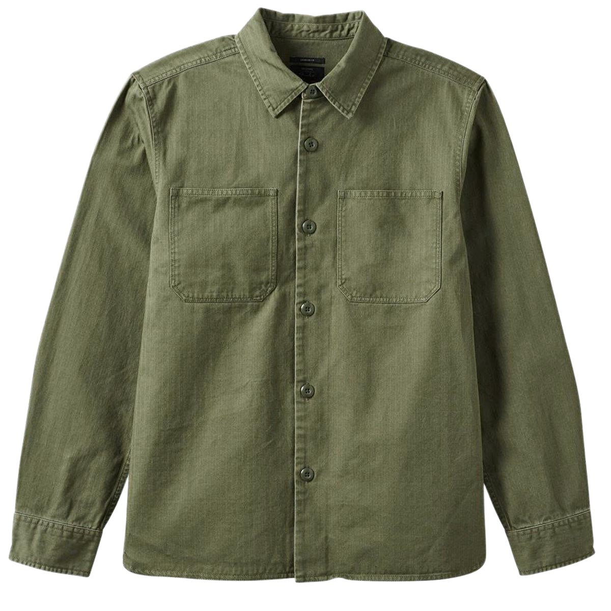 Brixton Selden Over Shirt - Olive Surplus Worn Wash image 4