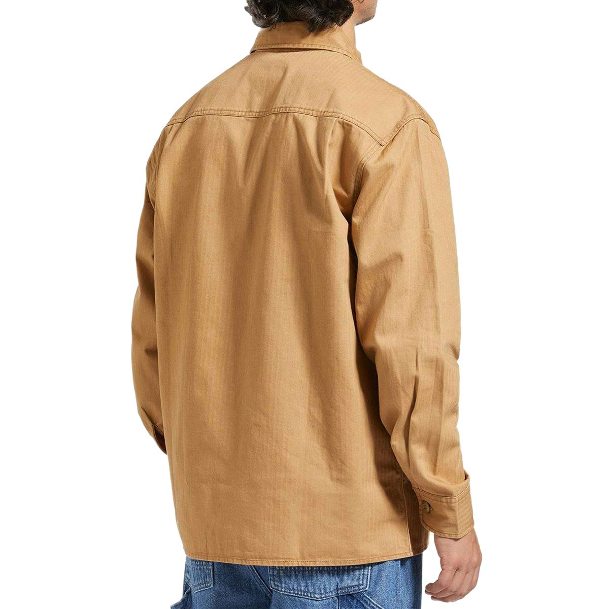 Brixton Selden Over Shirt - Tobacco Brown Worn Wash image 2