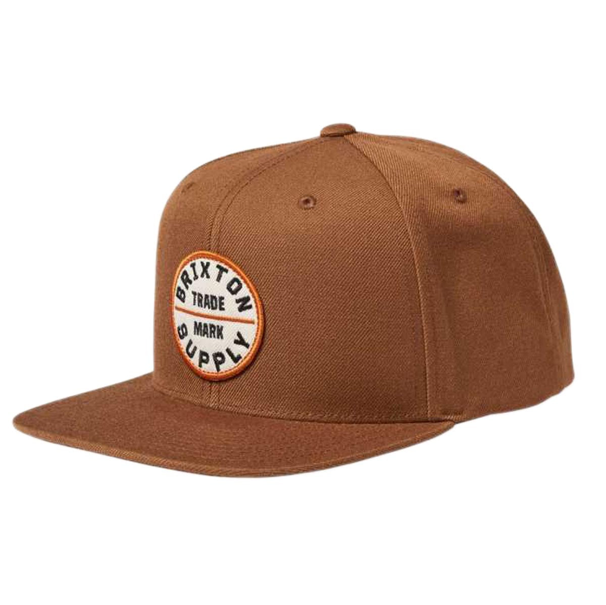 Brixton Oath III Snapback Hat - Pinecone Brown image 1