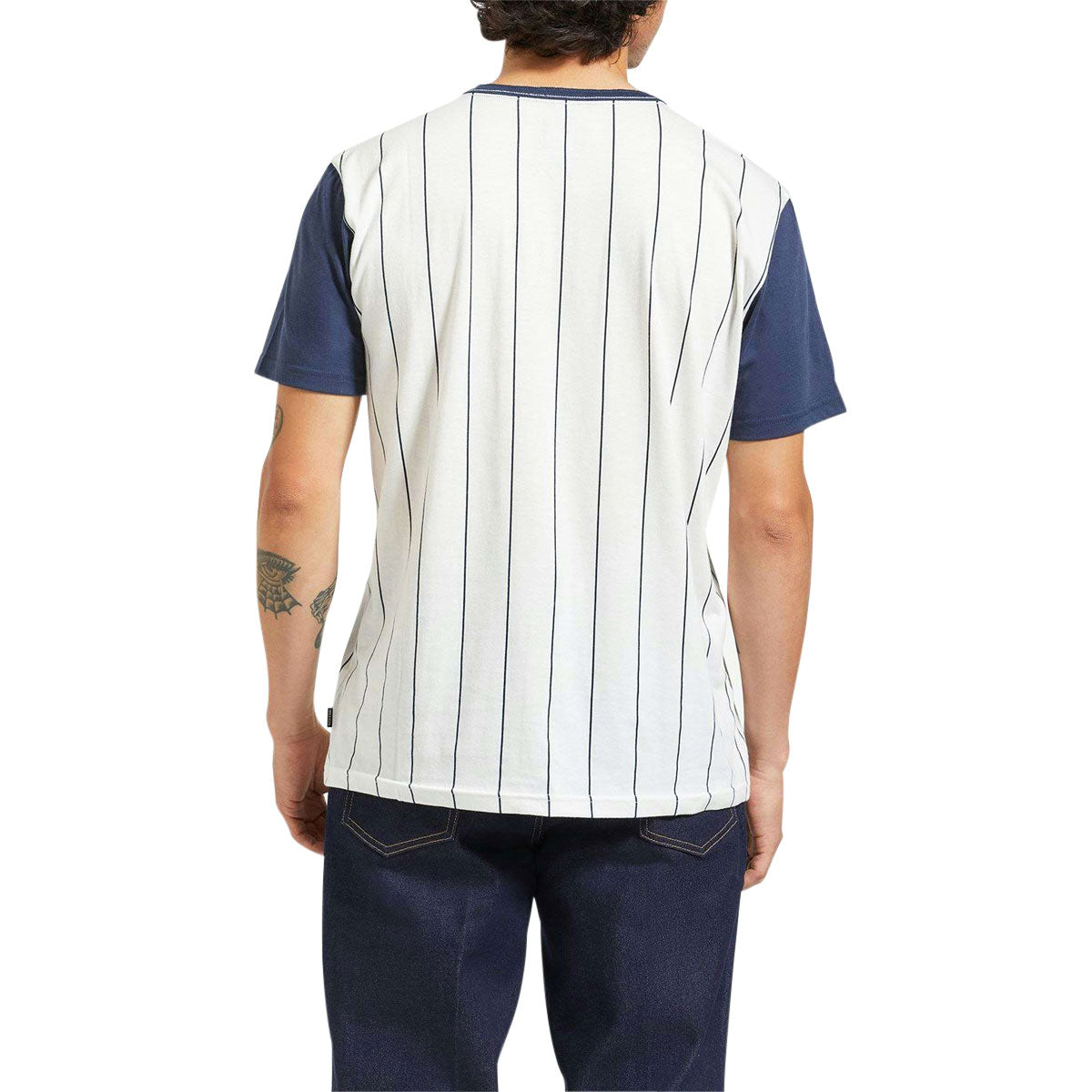 Brixton 20th Anniversary Detroit Pocket Shirt - Off White/Washed Navy image 2