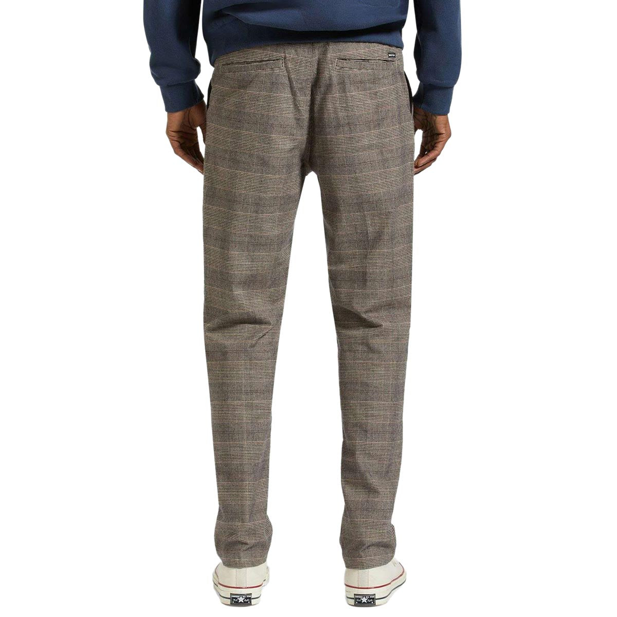 Brixton Broadway Ht Ewaist Rlx Pants - Brown/Cream Houndstooth image 2