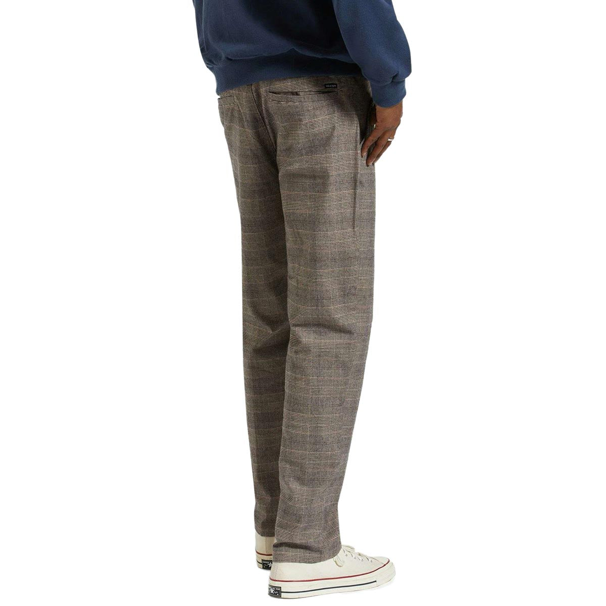 Brixton Broadway Ht Ewaist Rlx Pants - Brown/Cream Houndstooth image 3