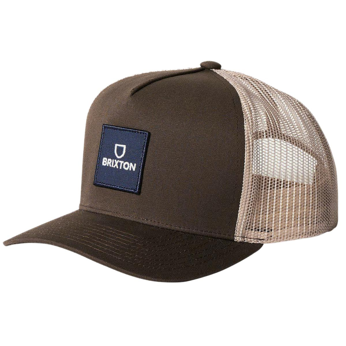 Brixton Alpha Block X C Mp Mesh Hat - Brown/Sand image 1