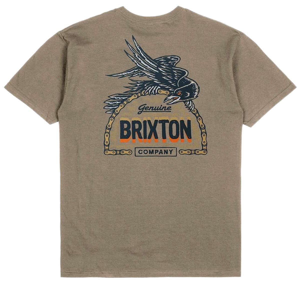 Brixton Raven Tailored T-Shirt - Oatmeal image 1