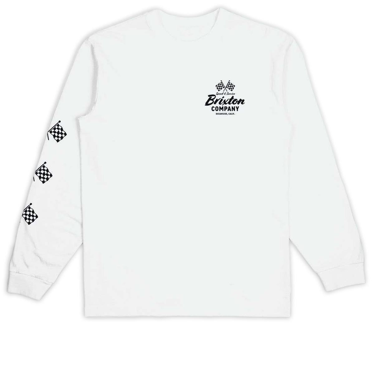 Brixton Wayburn Long Sleeve T-Shirt - White image 2