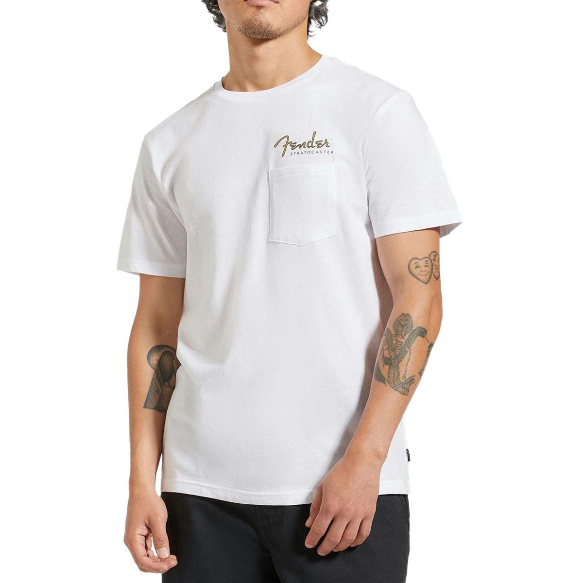 Brixton x Fender Volume Tailored Pocket T-Shirt - White image 2