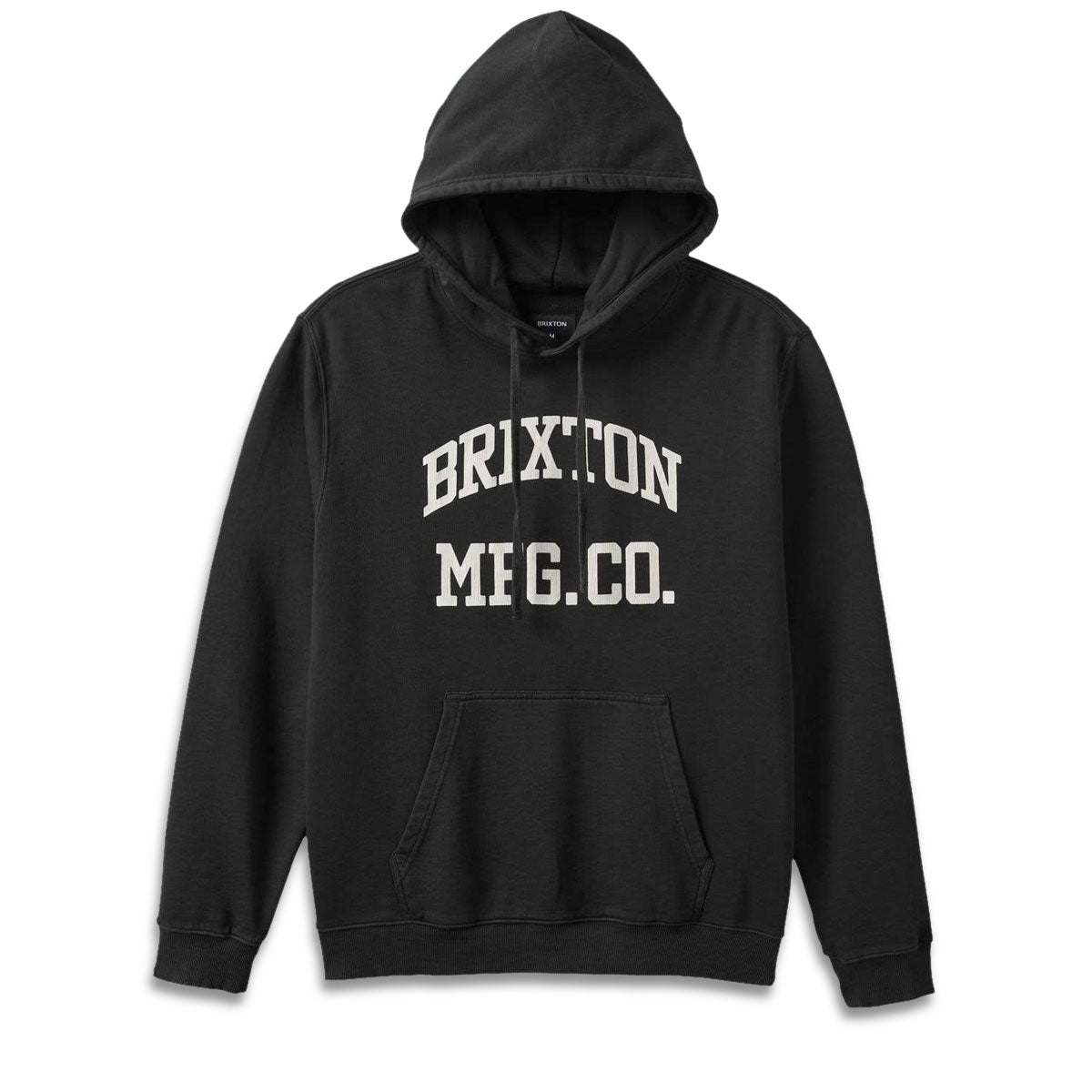 Brixton Varsity Broken In Hoodie - Black Worn Wash image 3