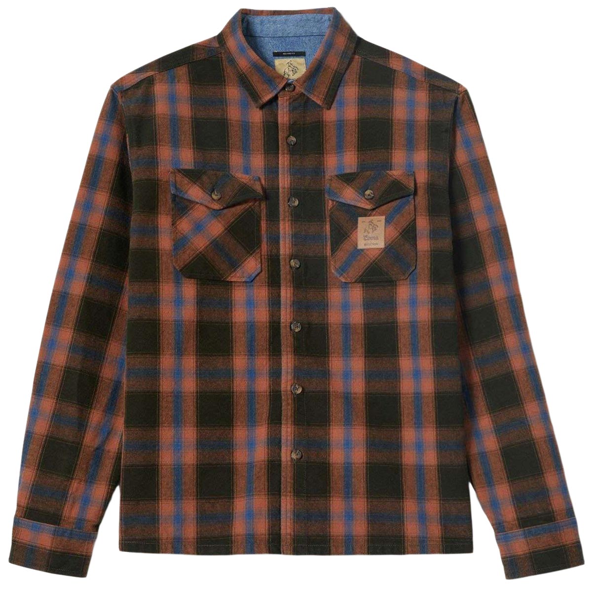 Brixton x Coors Colt Flannel Shirt - Black/Brown image 1