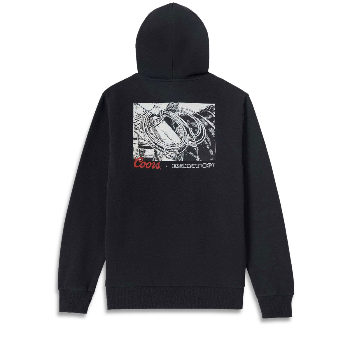 Brixton x Coors Range Hoodie - Black image 1