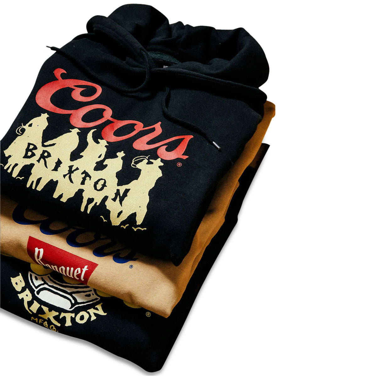 Brixton x Coors Bandit Hoodie - Black image 2