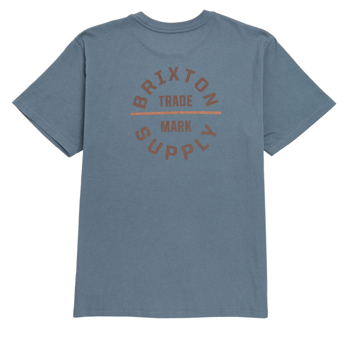 Brixton Oath V T-Shirt - Basalt/Dark Brown/Rust image 2