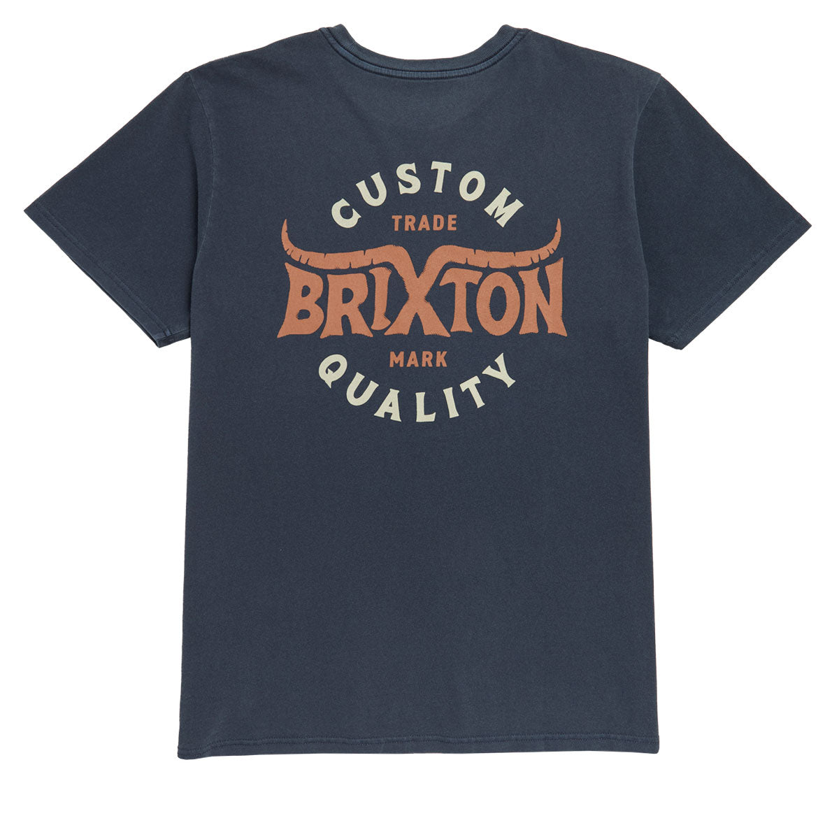 Brixton Gibson T-Shirt - Washed Navy Worn Wash image 1