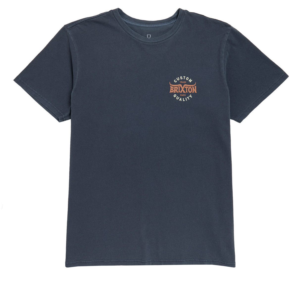 Brixton Gibson T-Shirt - Washed Navy Worn Wash image 2