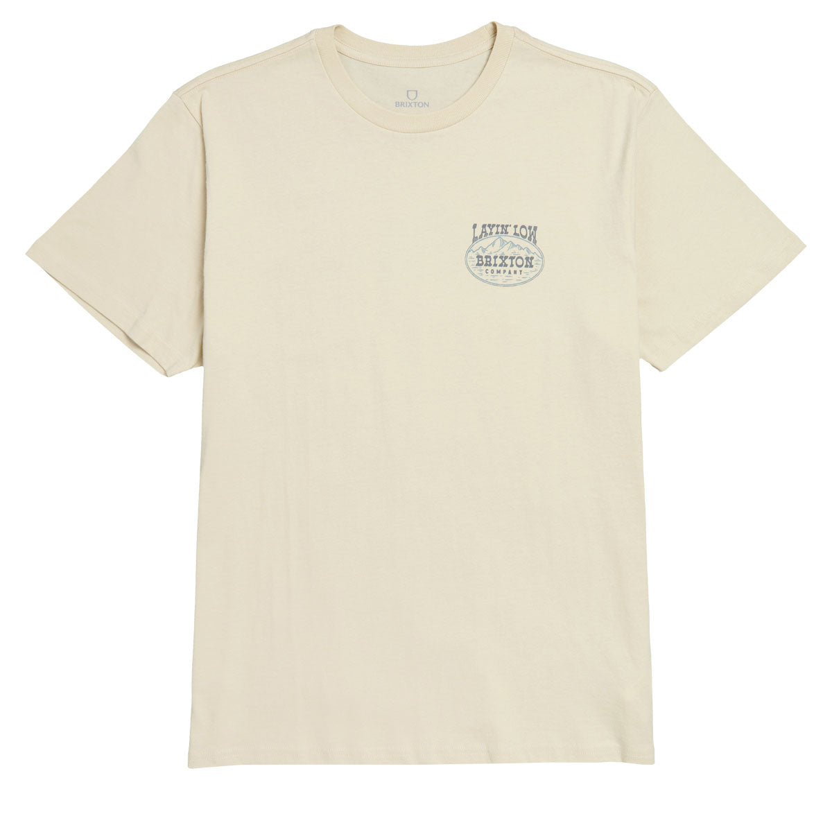 Brixton Layin Low T-Shirt - Cream image 2