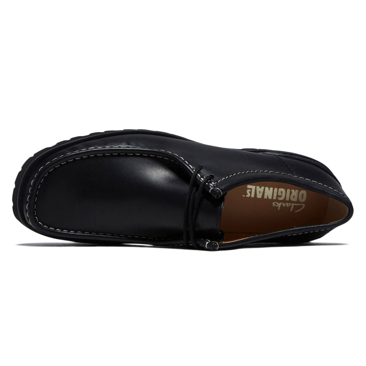 Clarks Wallabee Yukoner Shoes - Black Leather image 3