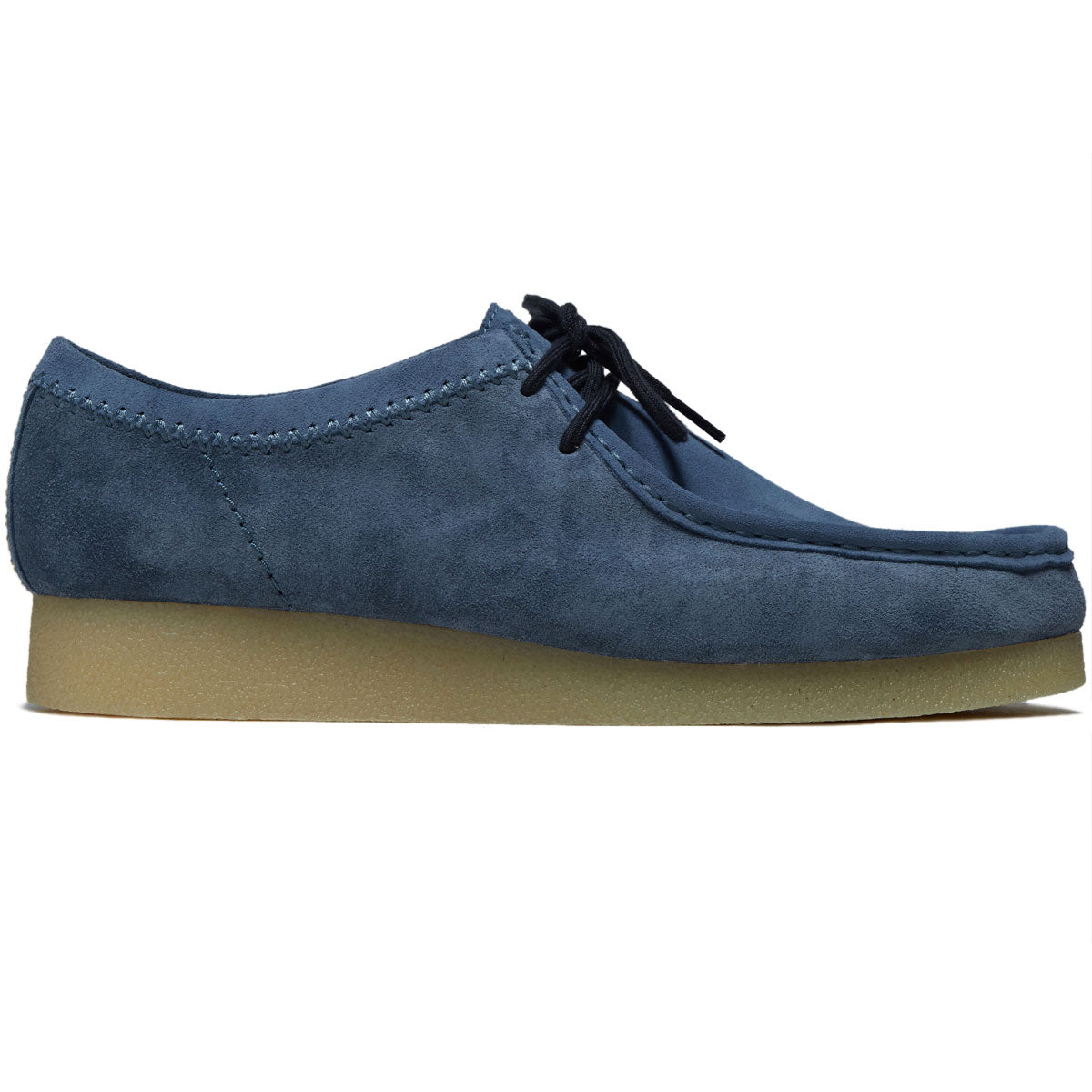 Clarks Wallabee Shoes - French Blue Suede image 1