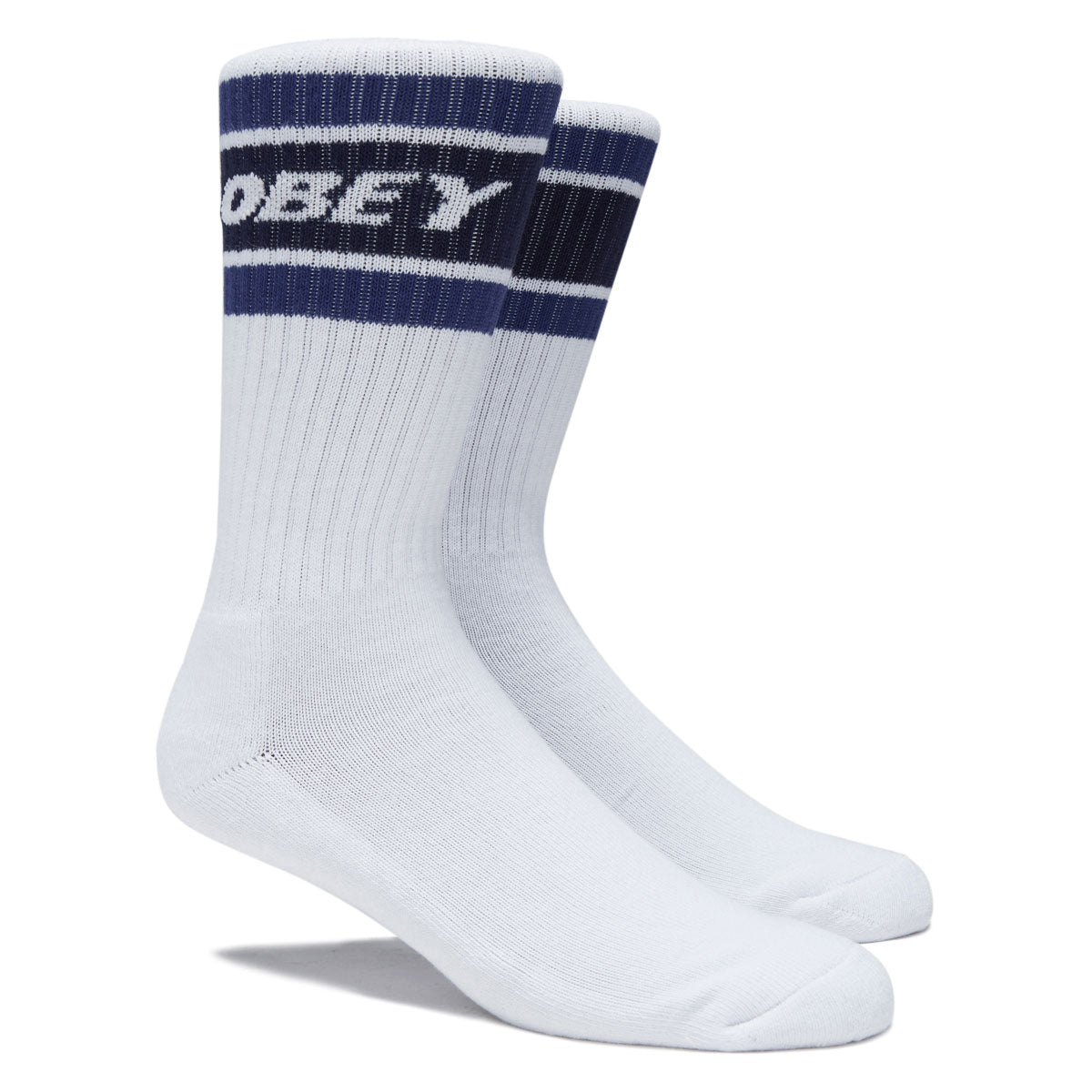 Obey Cooper II Socks - White/Blue image 2