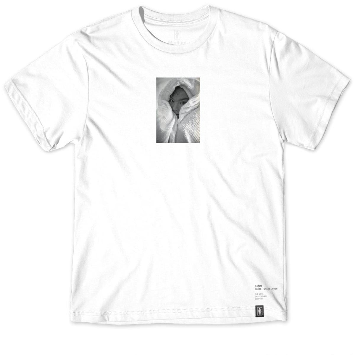 Girl Bjork T-Shirt - White image 1