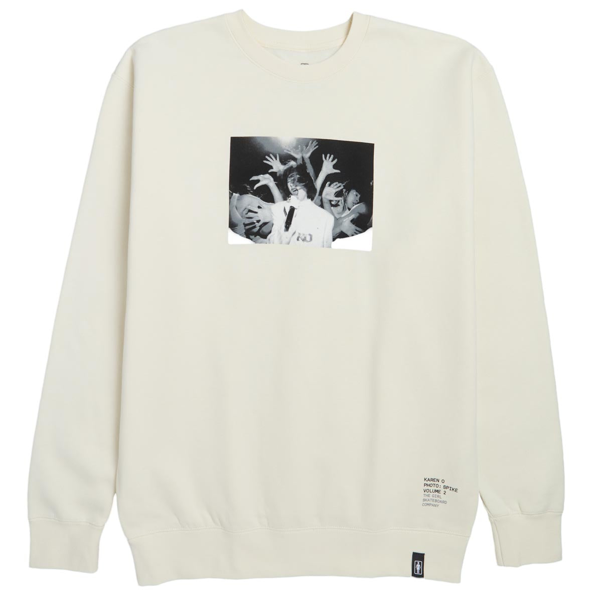 Girl Karen O Crew Sweater - Cream image 1