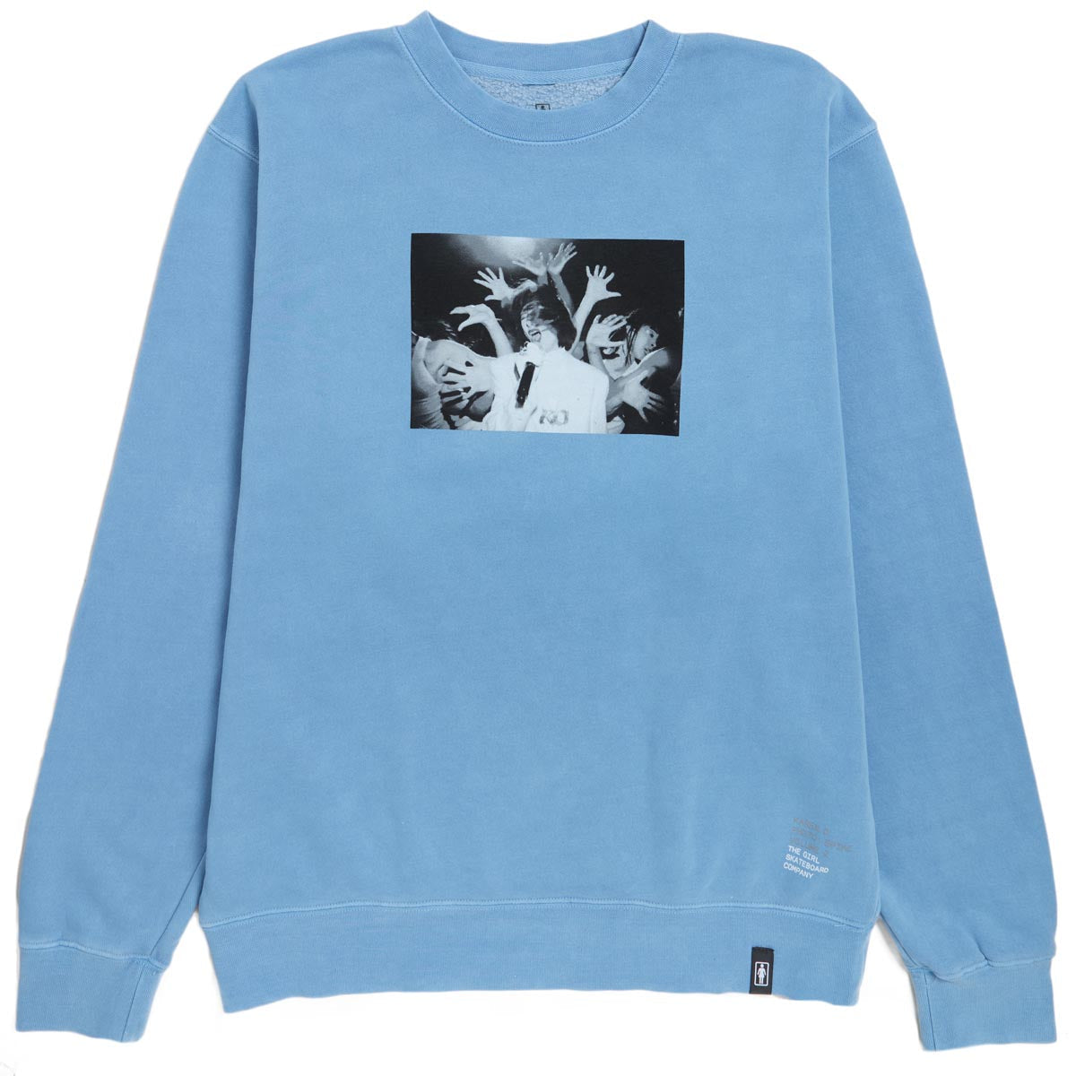 Girl Karen O Crew Sweater - Light Blue image 1