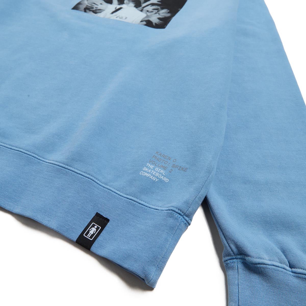 Girl Karen O Crew Sweater - Light Blue image 2