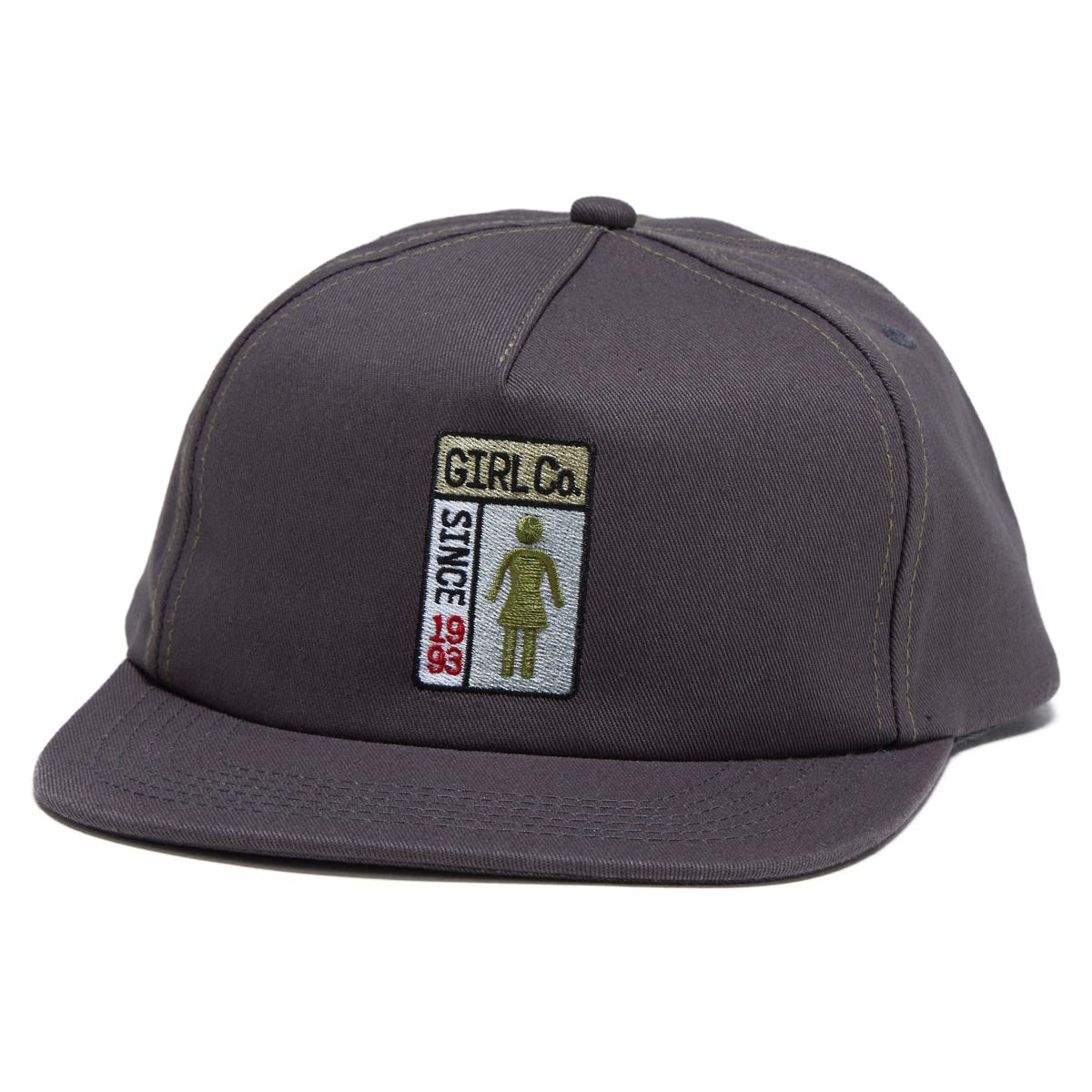 Girl Gridbox 5 Panel Hat - Grey image 1