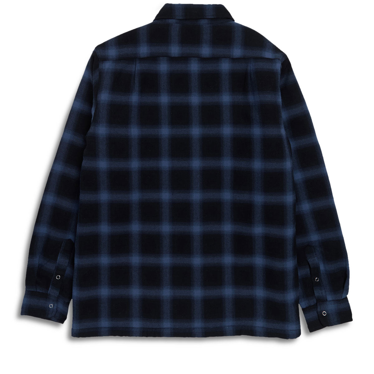 Girl Sherpa Lined Flannel Shirt - Black/Blue image 3