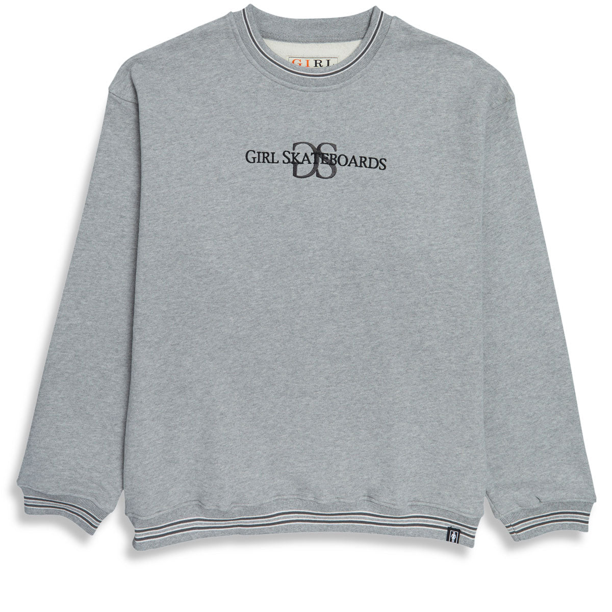 Girl Gs Embroidered Crewneck Sweatshirt - Grey image 1