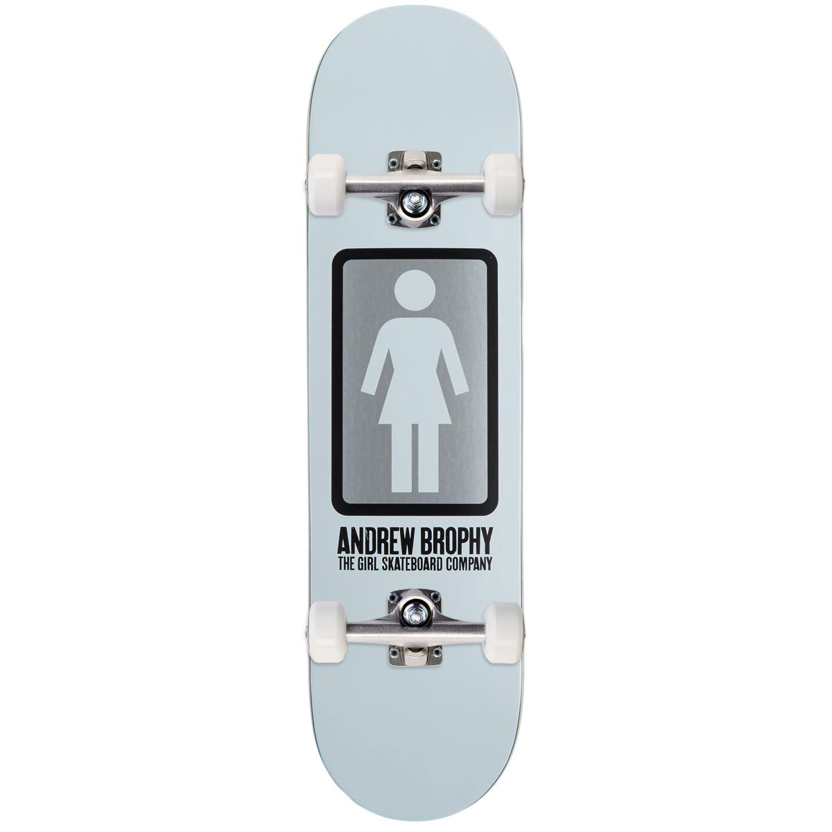 Girl OG Black White Brophy Skateboard Complete - White - 8.60