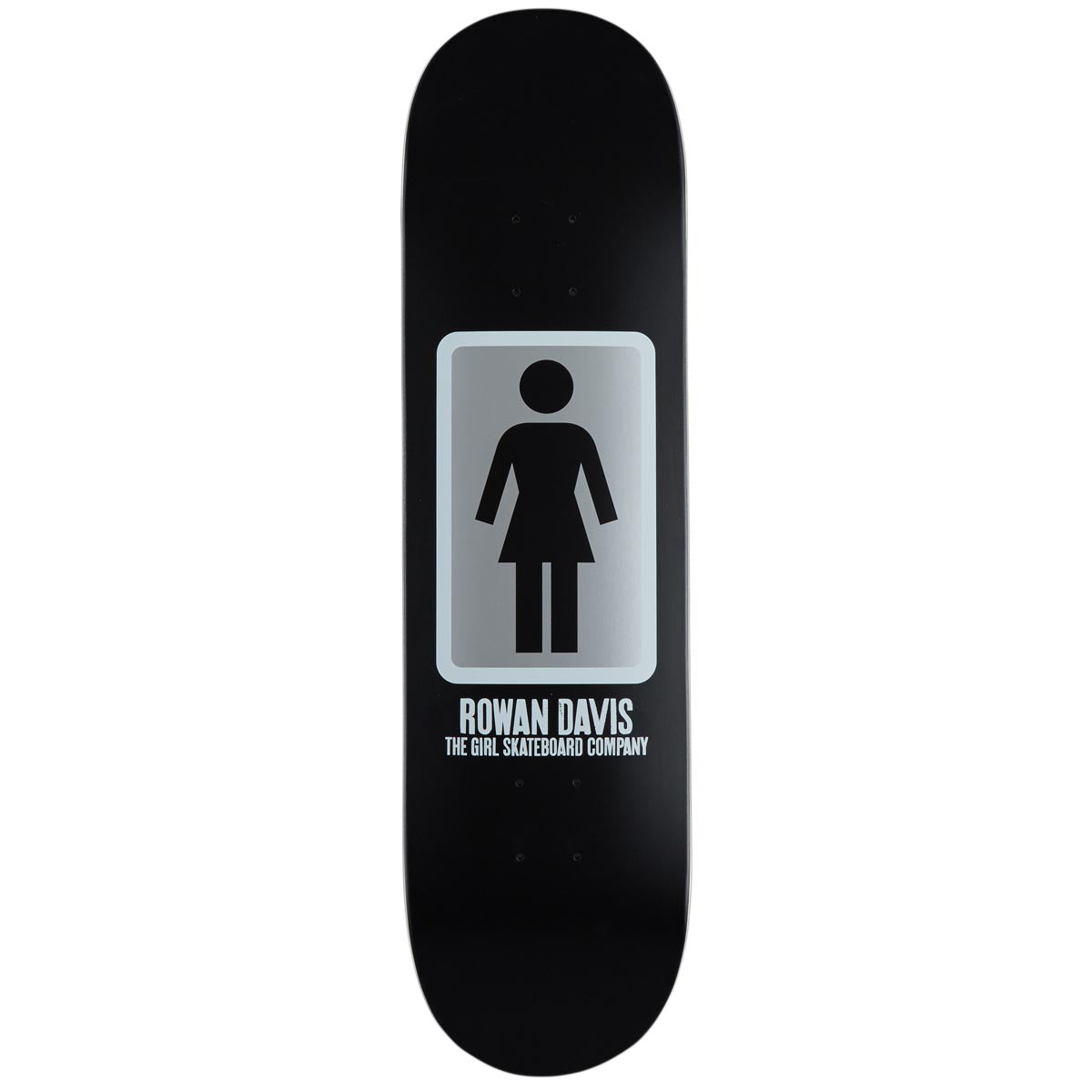 Girl OG Black White Davis Skateboard Deck - Black - 8.25