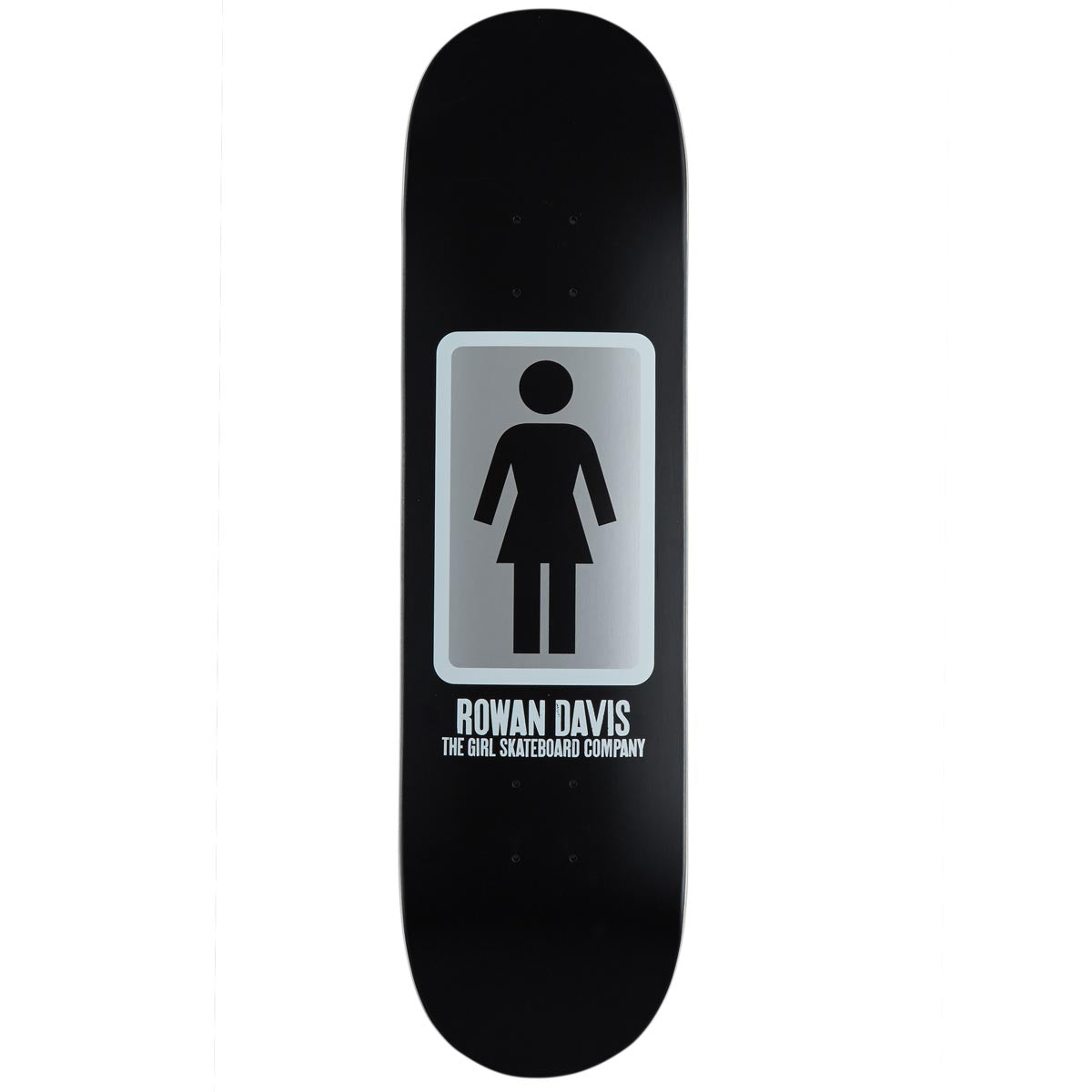 Girl OG Black White Davis Skateboard Deck - Black - 8.50