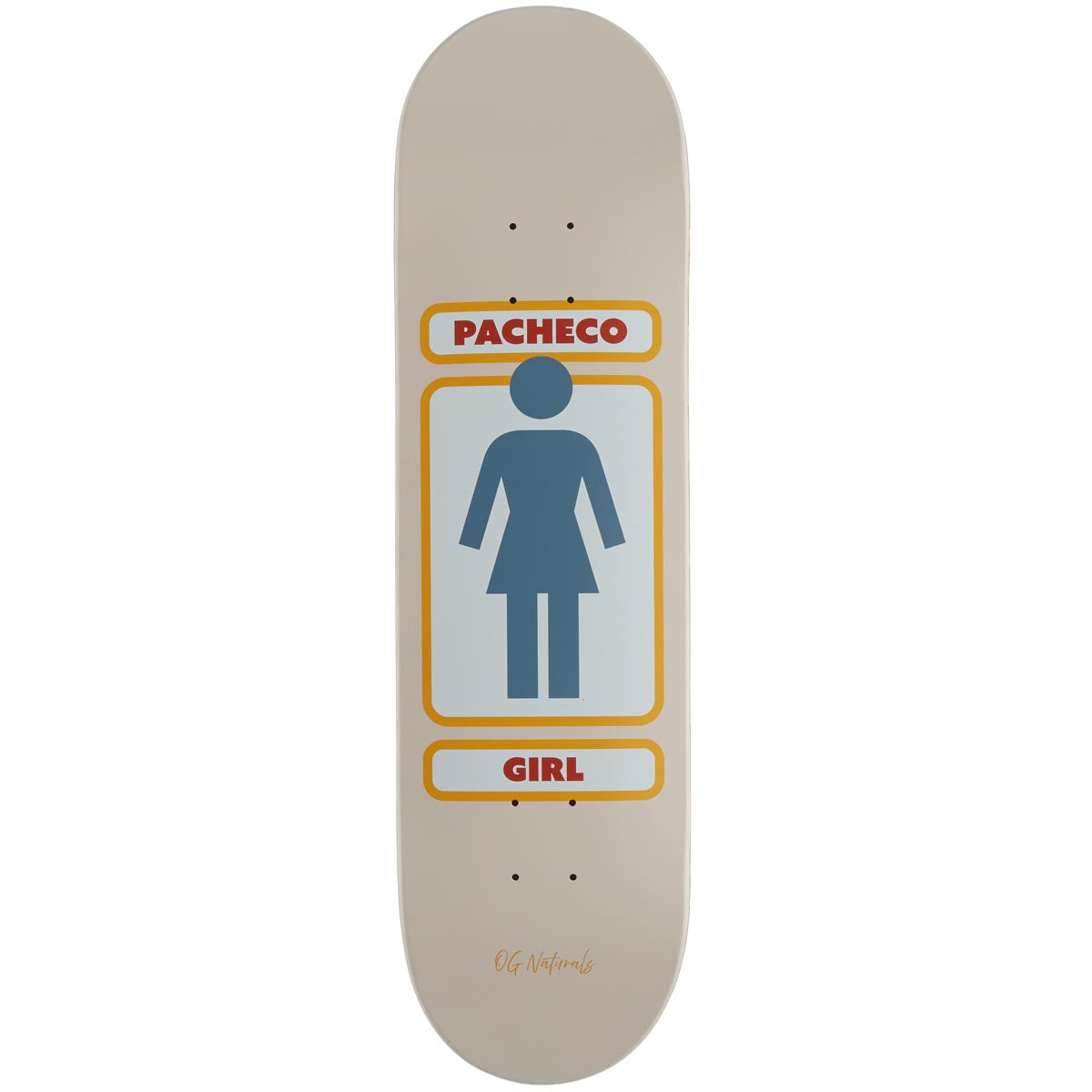 Girl Pacheco 93 Naturals Skateboard Deck - 8.375