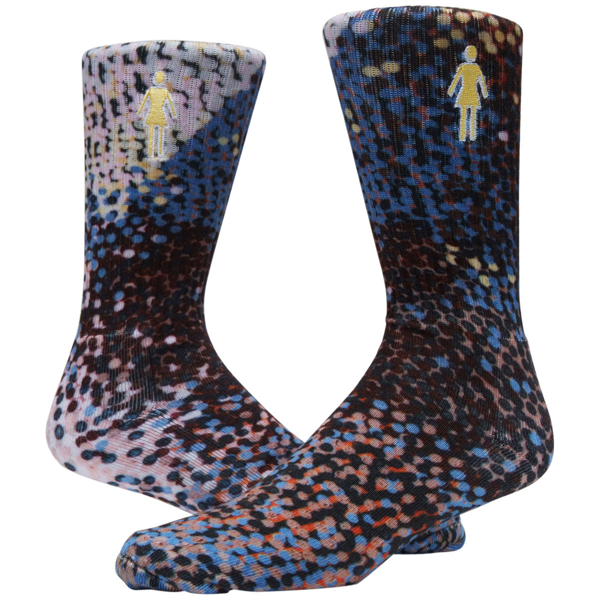 Girl Dot Sublimated Socks - Multi Color image 2