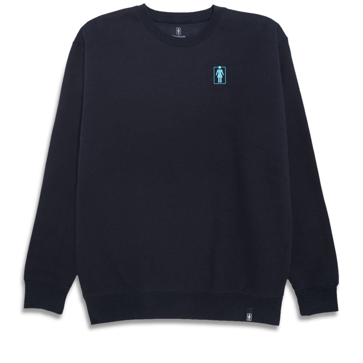 Girl OG Naturals Emb Crew Sweatshirt - Navy image 1